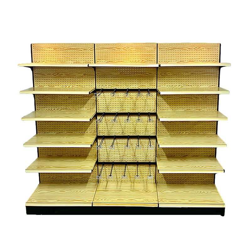 Anchen Style Wood Grain Display Rack