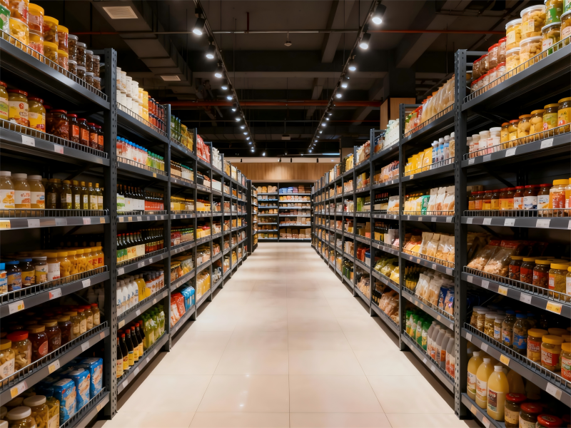Double-Sided Shelving: The “Capacity King” for Supermarkets, Enhancing Product Display and Sales