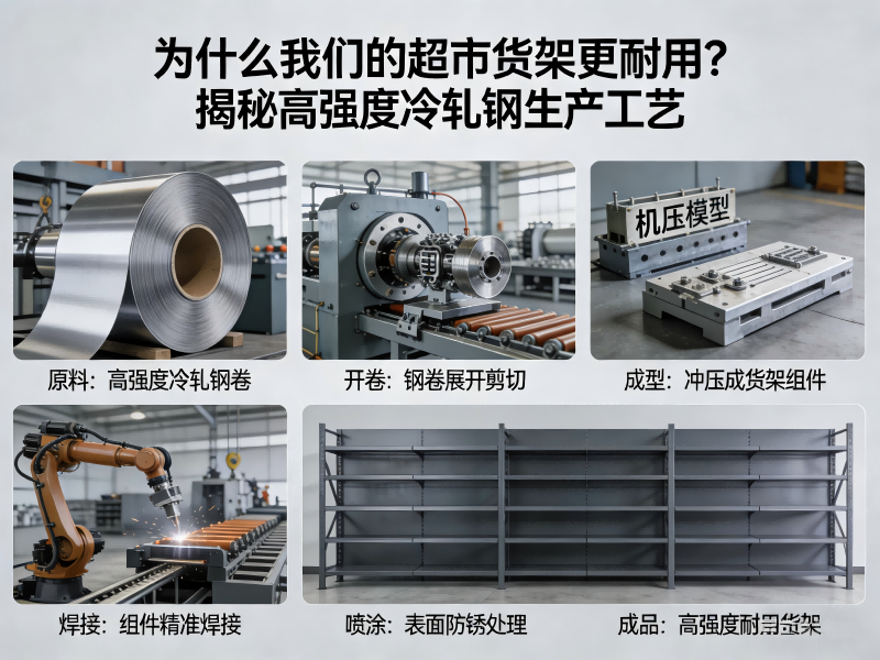 Why Are WZShelf Supermarket Shelves More Durable? The Science Behind High-Strength Cold-Rolled Steel Manufacturing