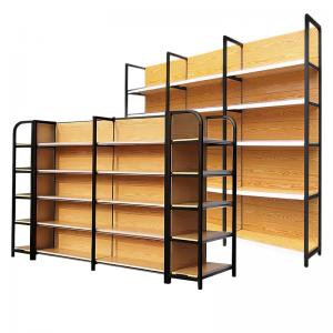 Four-post Style Wood Grain Display Rack
