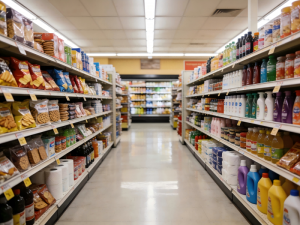 How Should Medium-sized Supermarkets Select Suitable Shelving Based on Store Area and Product Categories?